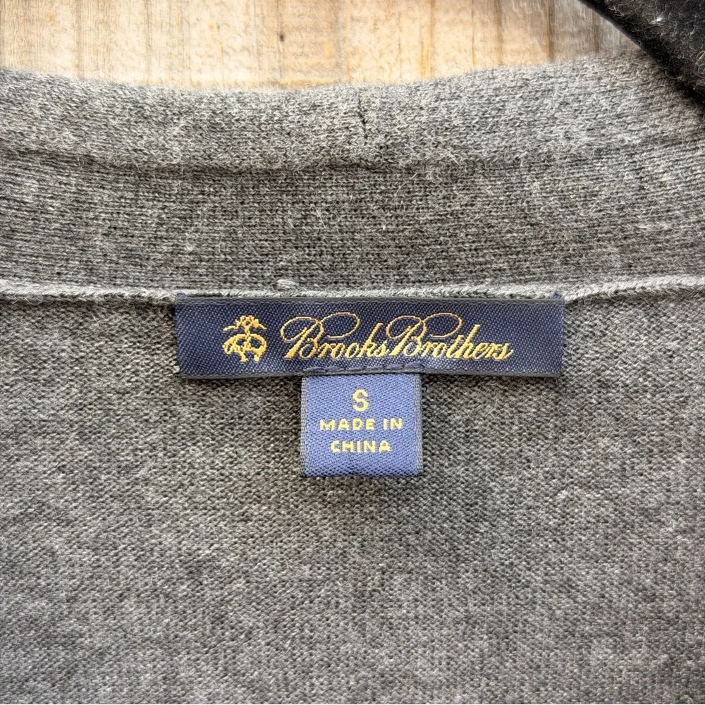 Brooks Brothers Gray Sweater Silk & Cashmere blend Size Small